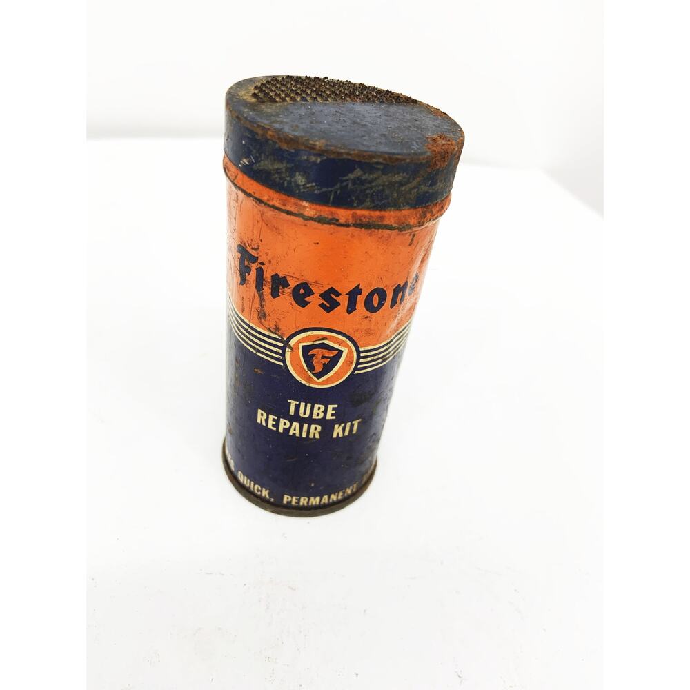 Vintage Firestone Tube Repair Kit Can